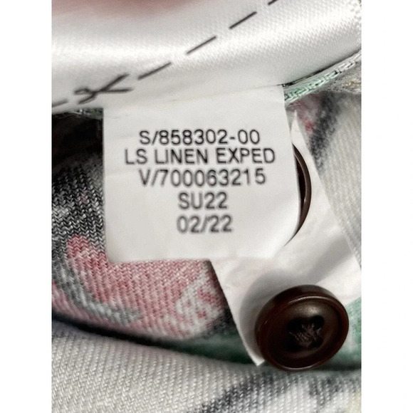 Banana Republic Men's Size Large Patchwork Expedition Button Down Shirt - Picture 11 of 12